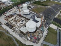 徐匯濱江油罐藝術公園明年開幕，油罐穹頂“骨骼清奇”地下都是“機關”