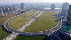 松江 | 萬達廣場東側新添13.4萬余平方米綠地，面積相當于20個標準足球場