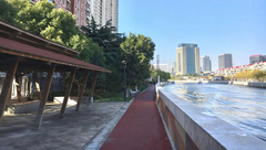 蘇州河長寧段健身步道一期3.7公里貫通,沿途公園綠地全部通宵開放 蘇州河長寧段健身步道一期3.7公里貫通,沿途公園綠地全部通宵開放