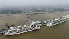 吳淞口國際郵輪港將啟用新客運大樓，正式邁入“四船同靠”時代