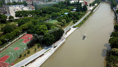 嘉定環城河步道內圈貫通，市民可沿河賞申城“千年清明上河圖”