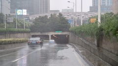 黃興路、四平路等下立交24小時監控積水，五角場環島疏通道路下水口