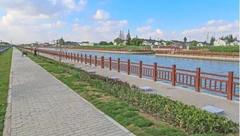 岸綠水清，雙層步道，閔行人將又多一處可休閑漫步、賞花觀景的親水平臺