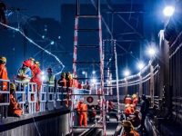 11號線新增陳翔公路站完成接觸網換線接駁 11號線新增陳翔公路站完成接觸網換線接駁