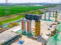 上海這條超長道路快速化改造又進一步，現場已能看到高架快速路雛形