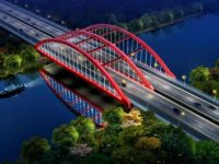 上海市重大工程G228公路金匯港大橋提前貫通，增強杭州灣北岸交通服務