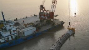 上海臨港新片區內又一重大水上工程迎來節后復工復產