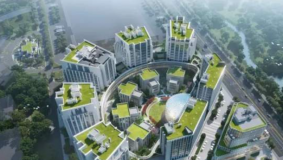 虹橋前灣首個超級產業園區正加速建設，集辦公、商業、公寓、服務于一體！