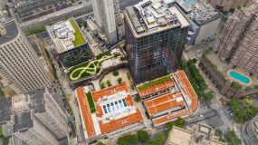 鴻壽坊辦公樓正式啟用，里弄商業下月開業，將成為長壽路新地標